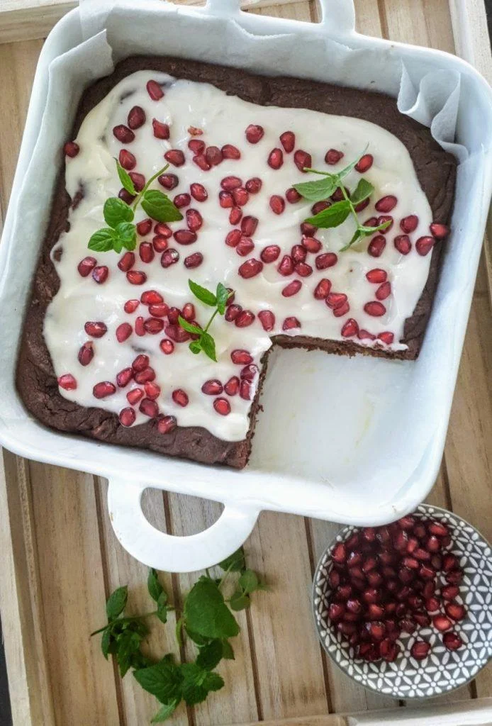 Brownies med søtpotet, valnøtter og fullkornsmel – som smaker skikkelig digg! – nærbilde