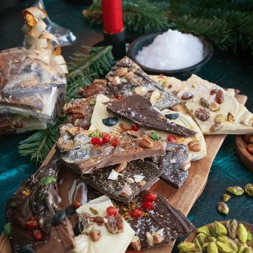 Sjokoladeflak – Julas diggeste snacks – sjokoladebark til web 1